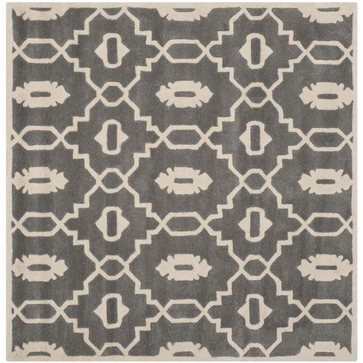 Safavieh Chatham 745 Rug, CHT745 - Dark Grey / Ivory