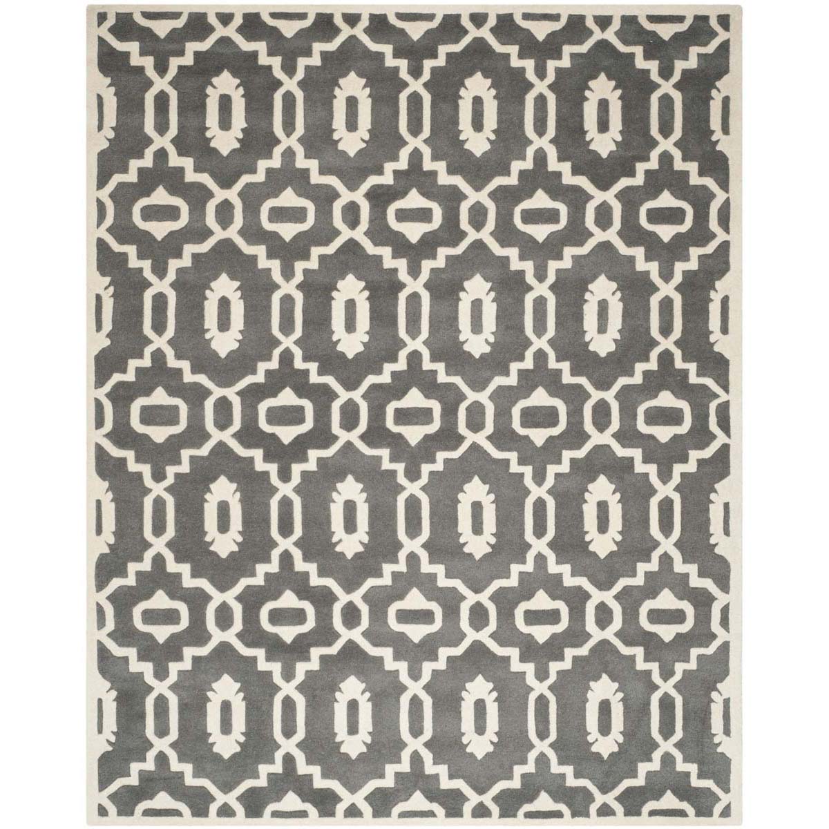 Safavieh Chatham 745 Rug, CHT745 - Dark Grey / Ivory