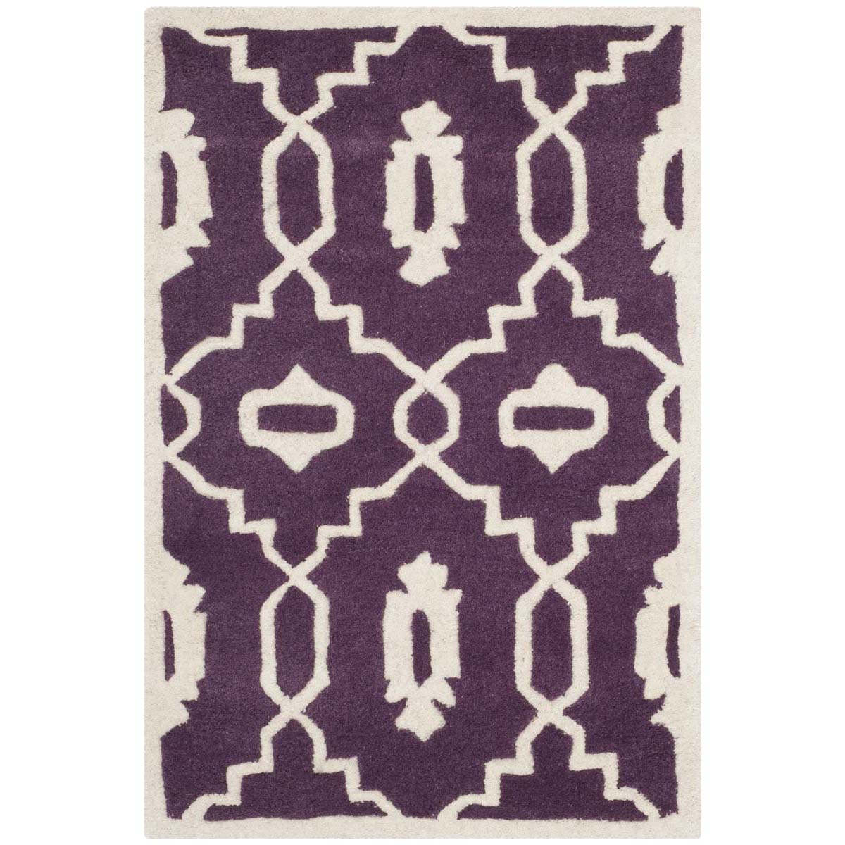 Safavieh Chatham 745 Rug, CHT745 - Purple / Ivory