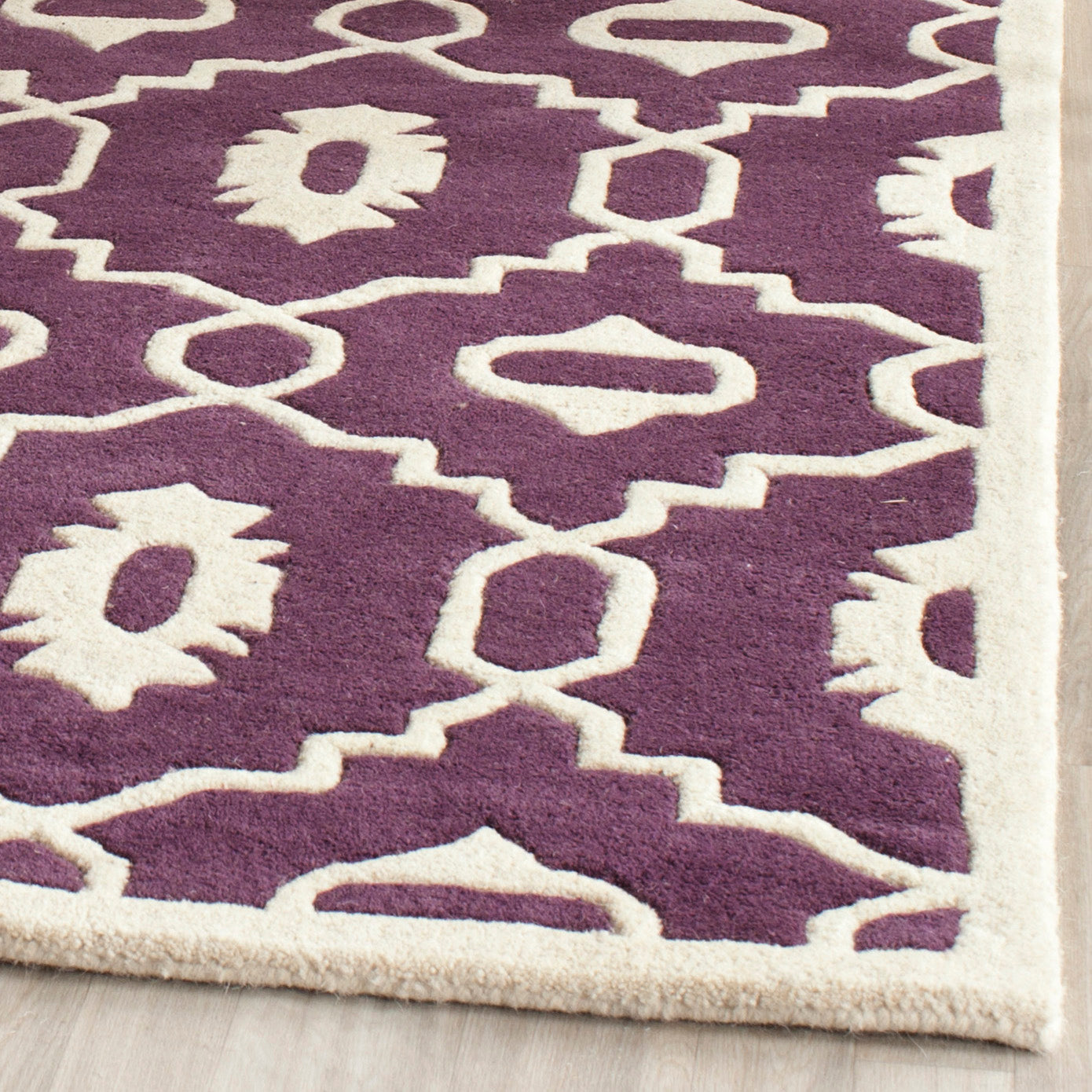 Safavieh Chatham 745 Rug, CHT745 - Purple / Ivory