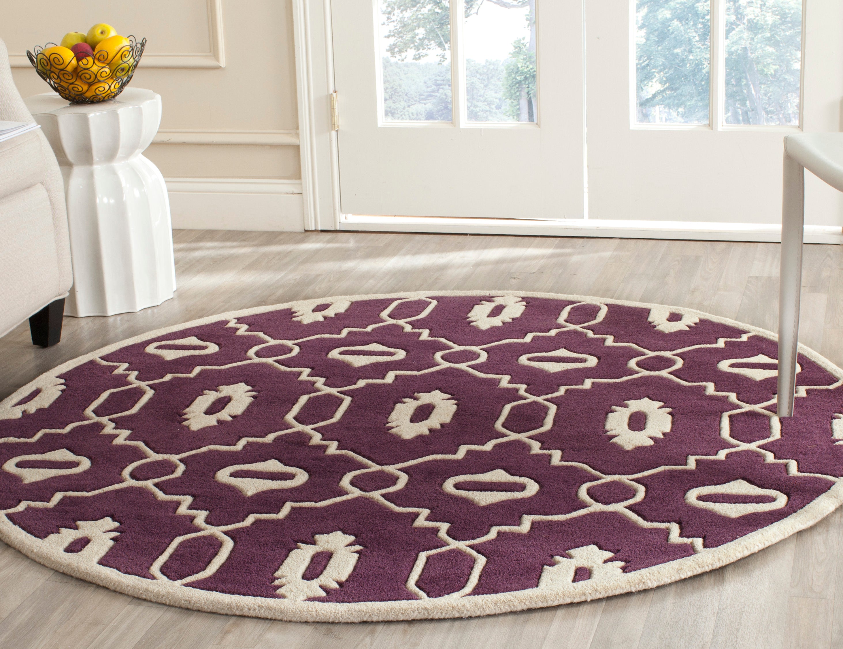 Safavieh Chatham 745 Rug, CHT745 - Purple / Ivory