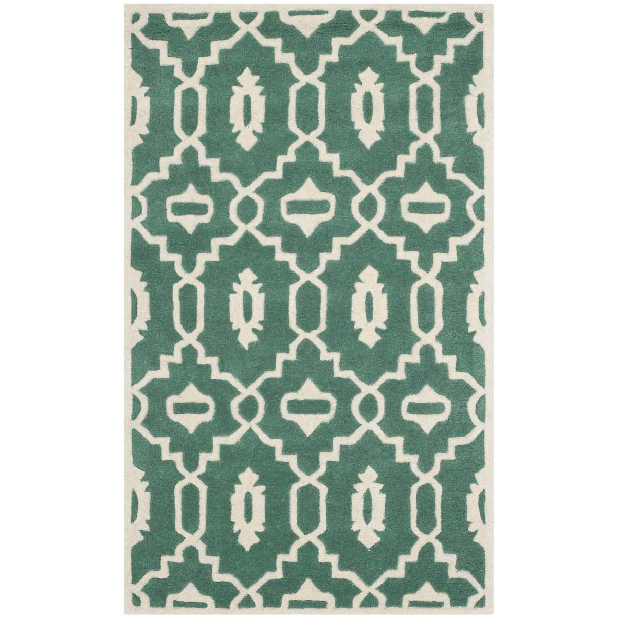 Safavieh Chatham 745 Rug, CHT745 - Teal / Ivory