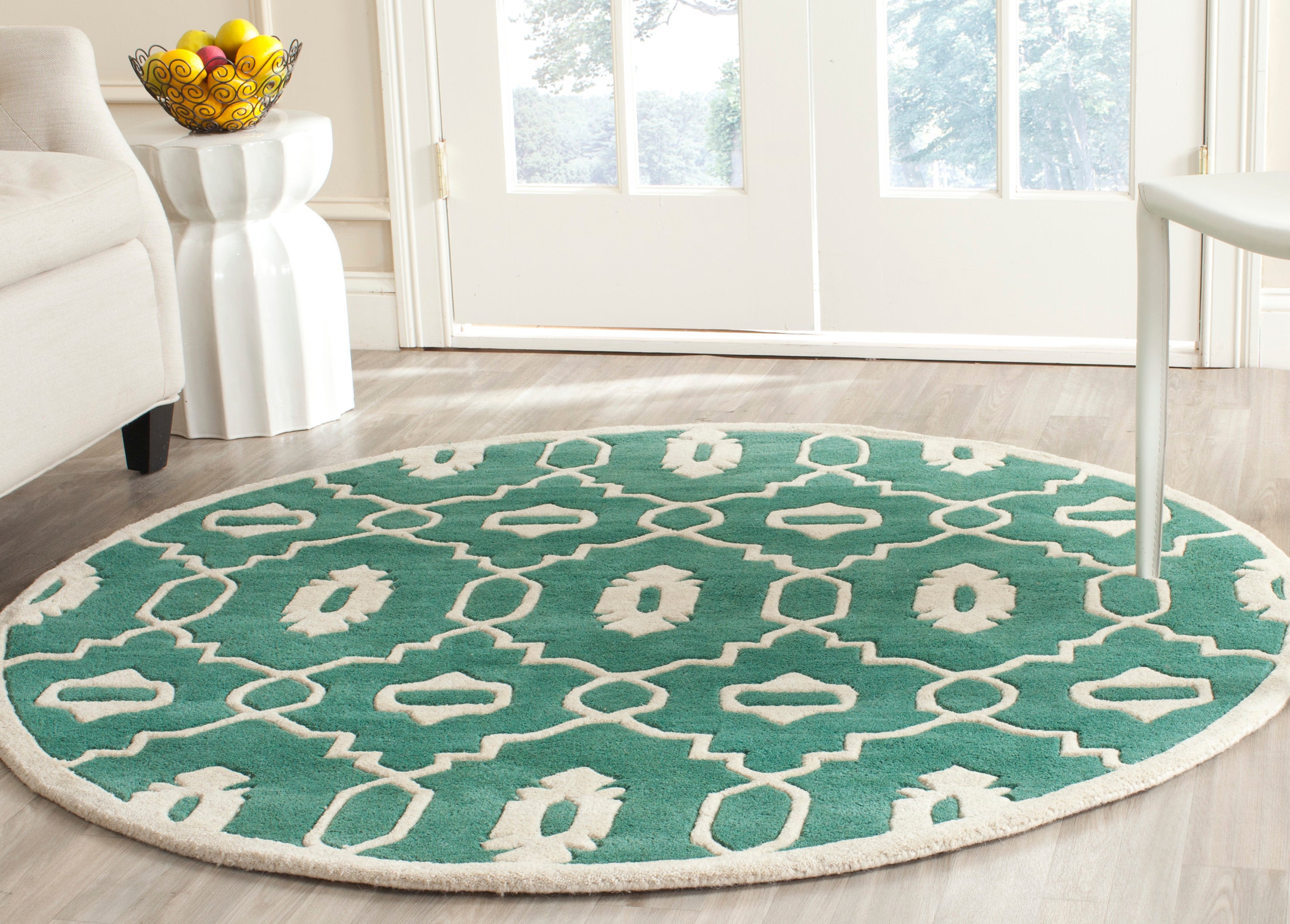 Safavieh Chatham 745 Rug, CHT745 - Teal / Ivory