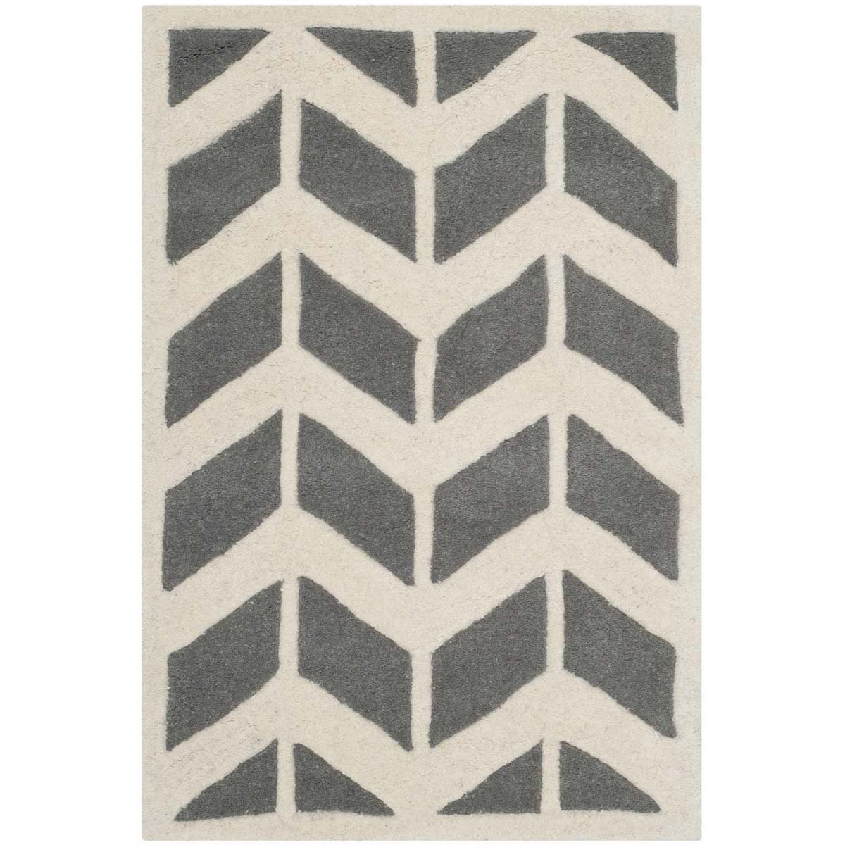 Safavieh Chatham 746 Rug, CHT746 - Dark Grey / Ivory