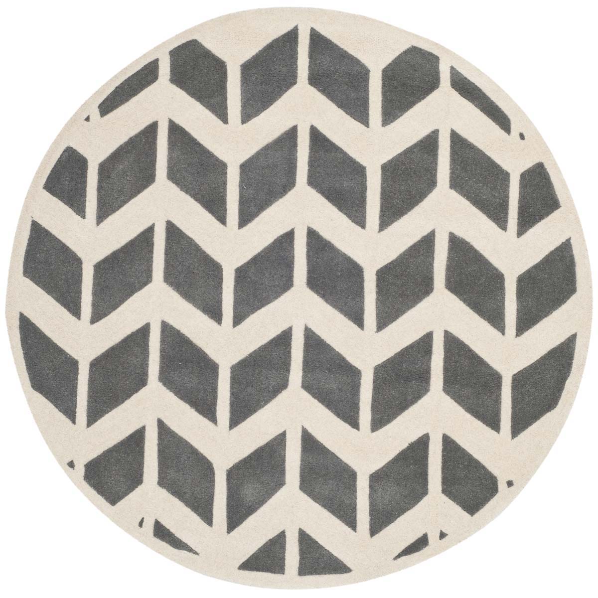 Safavieh Chatham 746 Rug, CHT746 - Dark Grey / Ivory