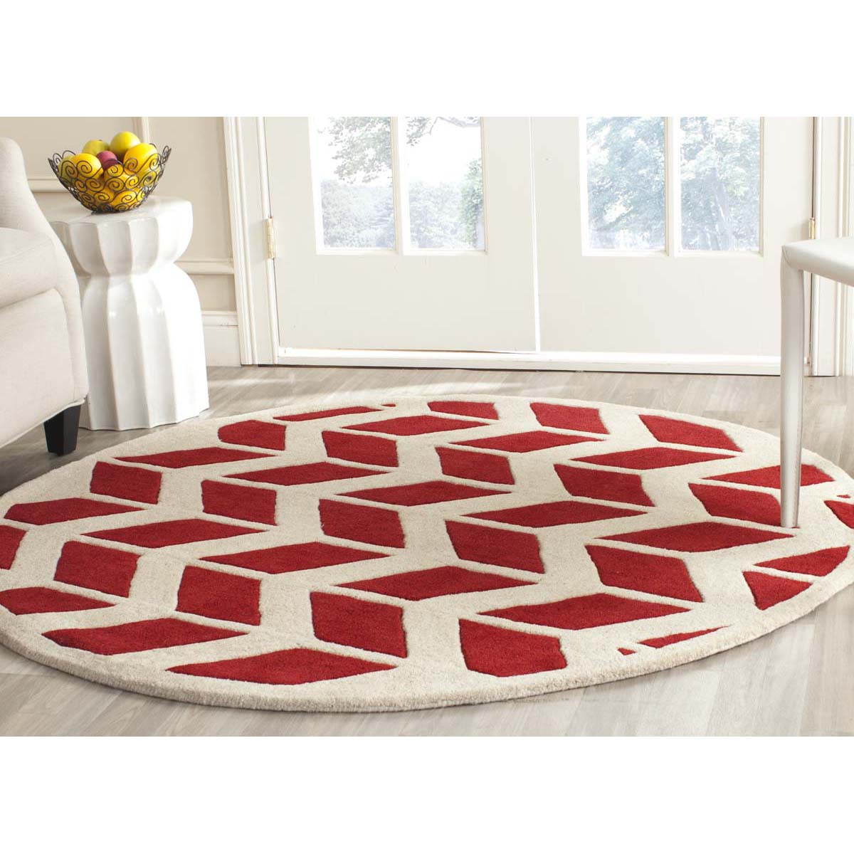 Safavieh Chatham 746 Rug, CHT746 - Red / Ivory