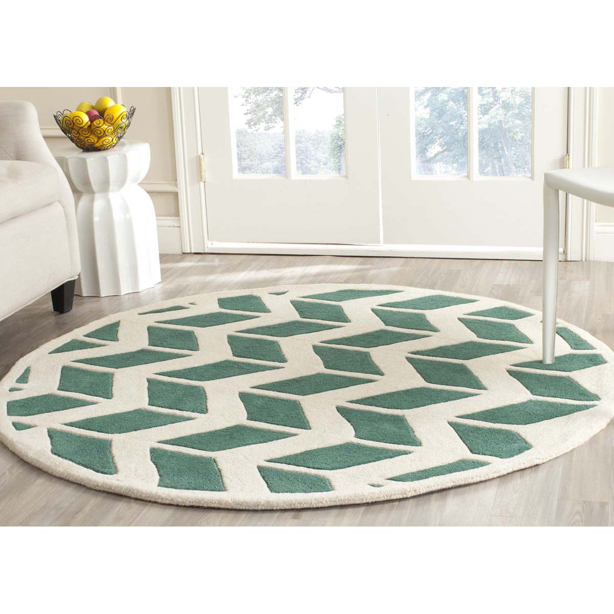 Safavieh Chatham 746 Rug, CHT746 - Teal / Ivory