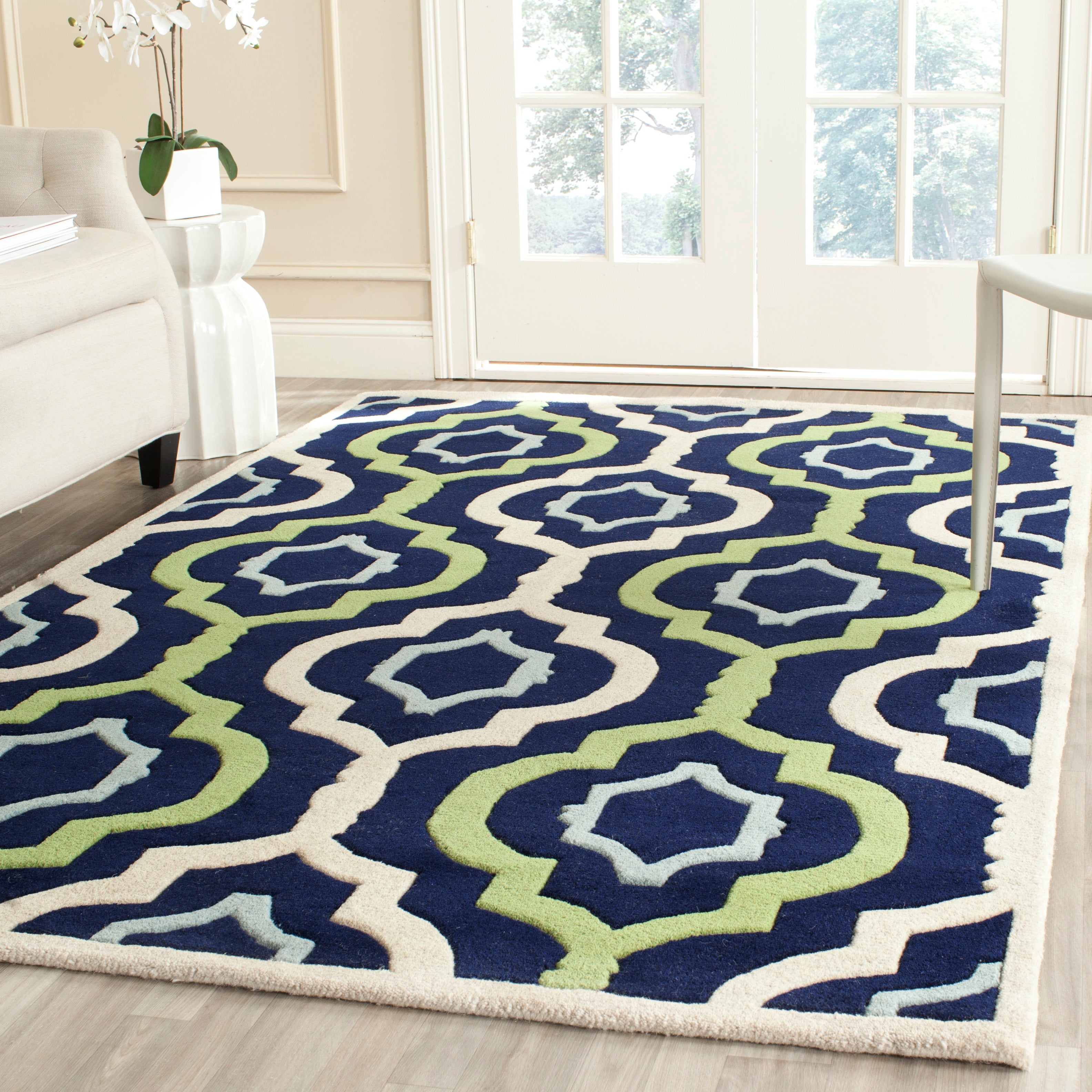 Safavieh Chatham 747 Rug, CHT747 - Dark Blue / Multi
