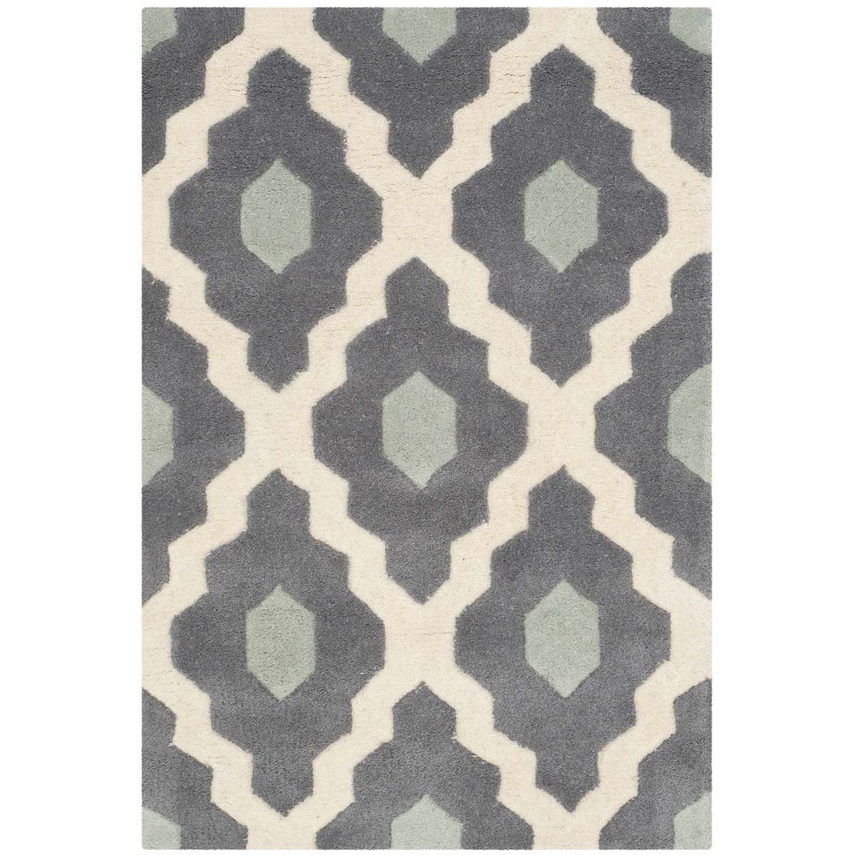 Safavieh Chatham 748 Rug, CHT748 - Ivory / Dark Grey