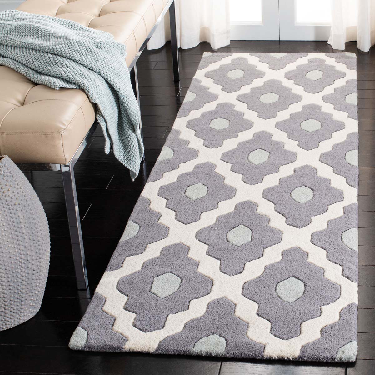 Safavieh Chatham 748 Rug, CHT748 - Ivory / Dark Grey