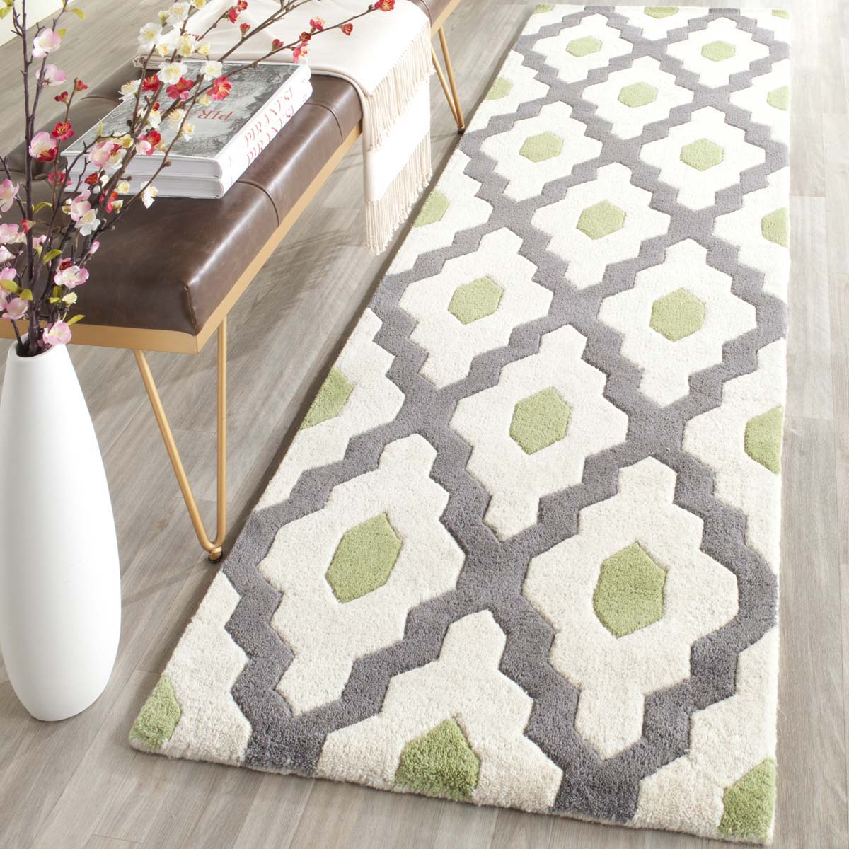 Safavieh Chatham 748 Rug, CHT748 - Dark Grey / Ivory