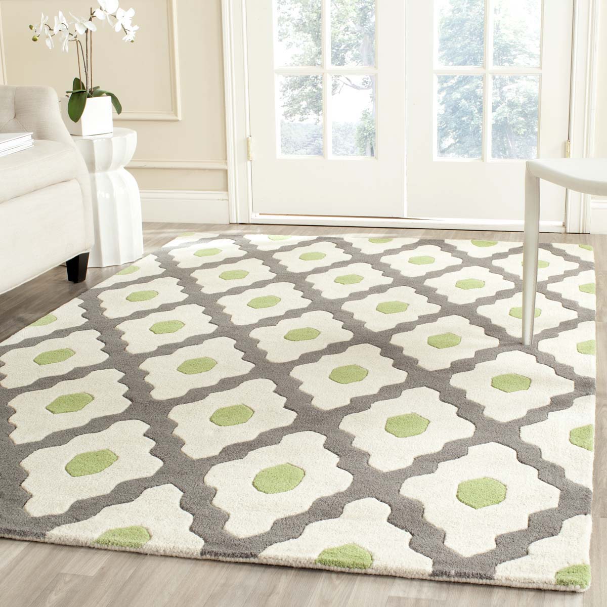 Safavieh Chatham 748 Rug, CHT748 - Dark Grey / Ivory