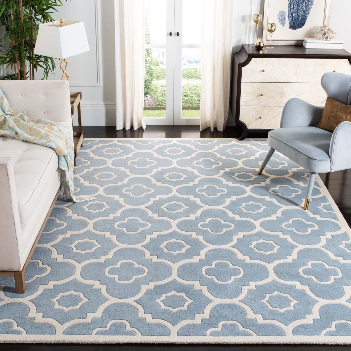 Safavieh Chatham 750 Rug, CHT750 - Blue / Ivory