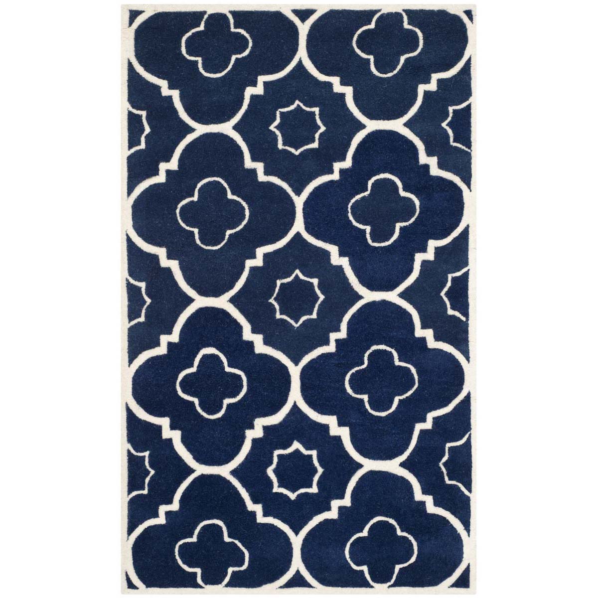 Safavieh Chatham 750 Rug, CHT750 - Dark Blue / Ivory