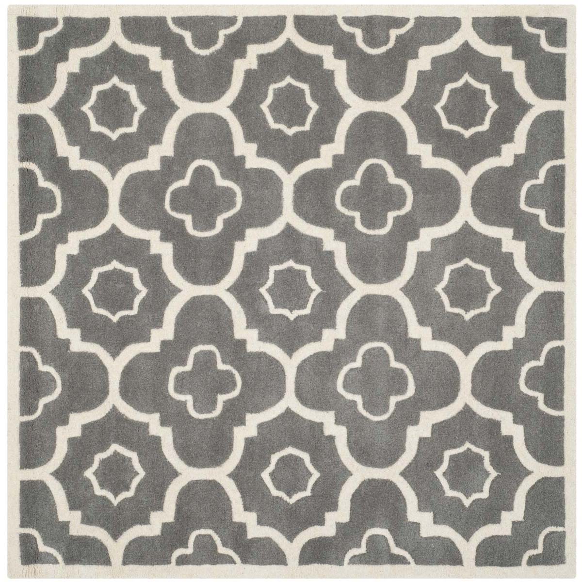 Safavieh Chatham 750 Rug, CHT750 - Dark Grey / Ivory