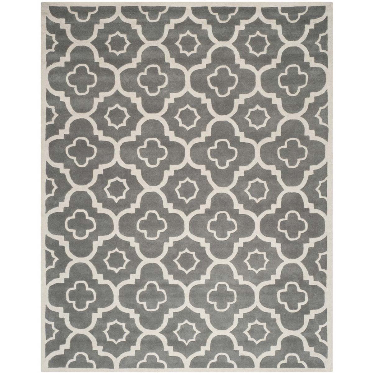 Safavieh Chatham 750 Rug, CHT750 - Dark Grey / Ivory