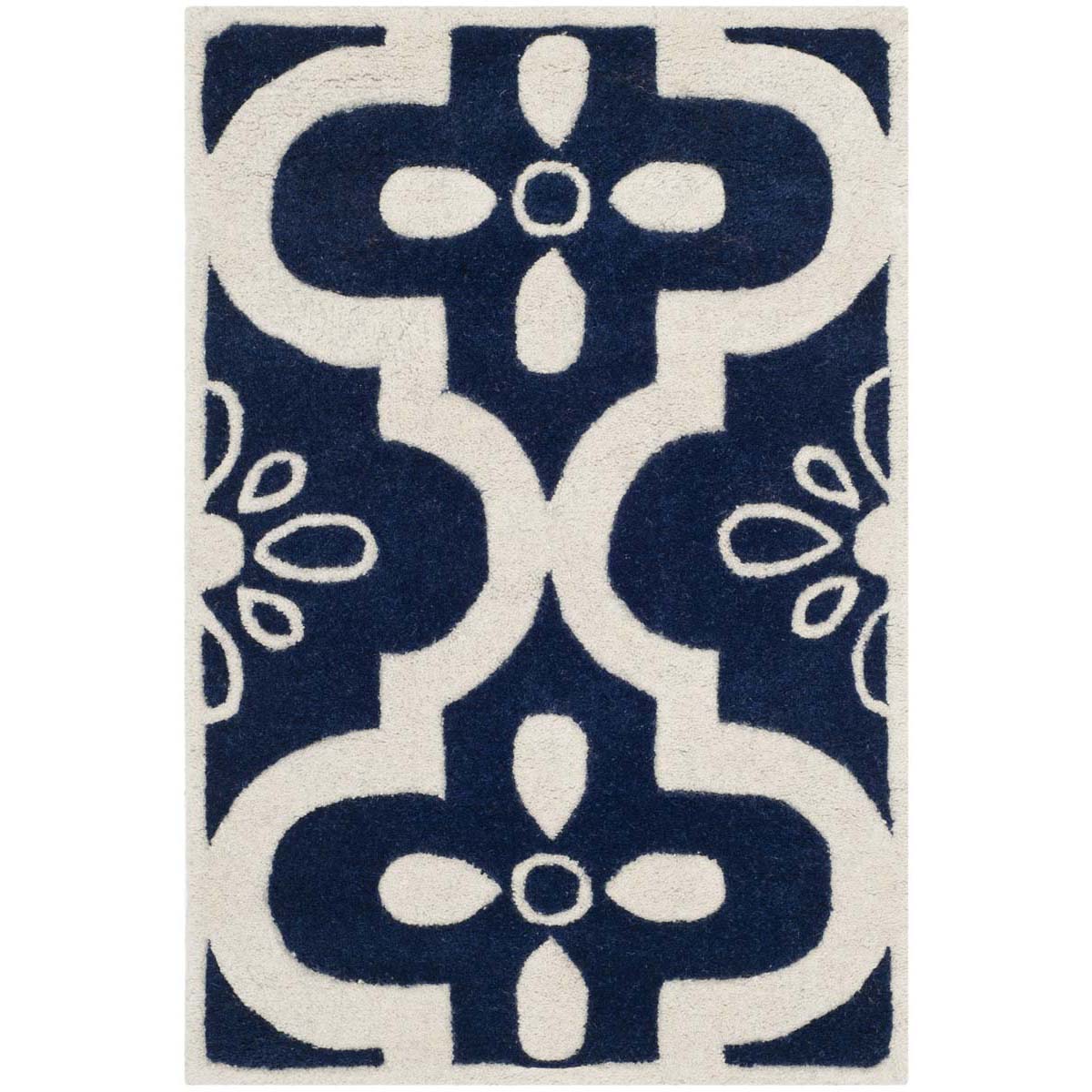 Safavieh Chatham 751 Rug, CHT751 - Dark Blue / Ivory