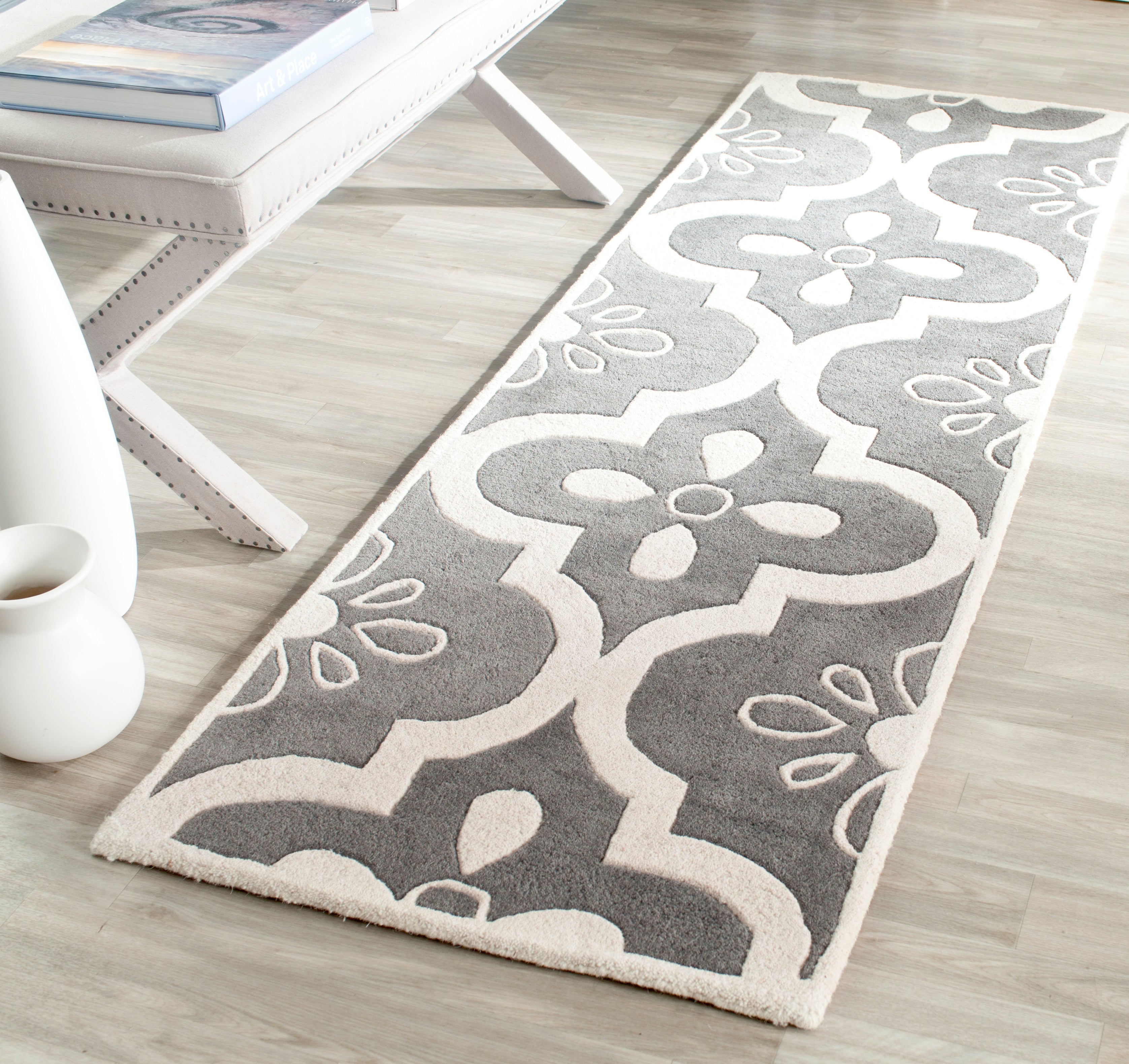 Safavieh Chatham 751 Rug, CHT751 - Dark Grey / Ivory