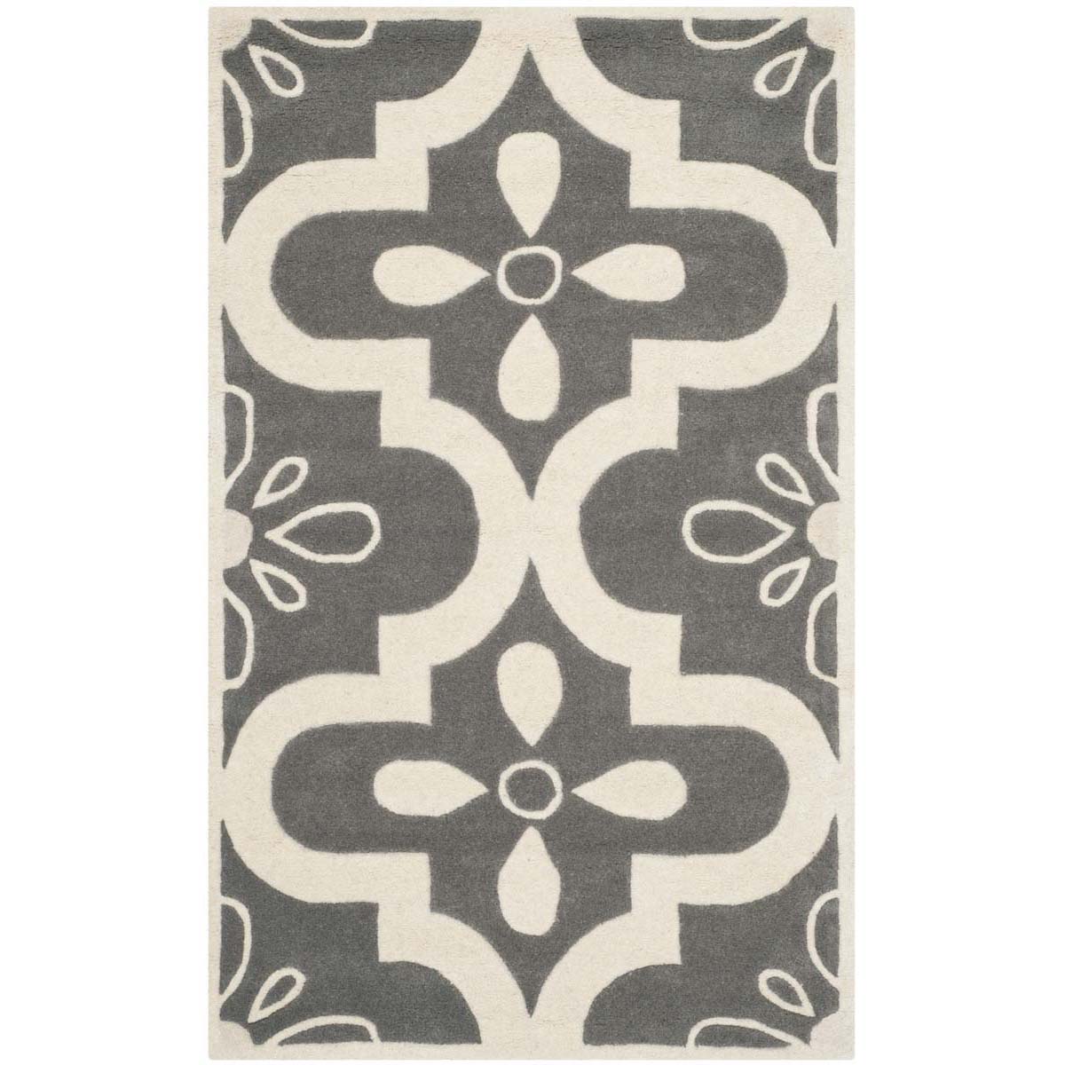 Safavieh Chatham 751 Rug, CHT751 - Dark Grey / Ivory
