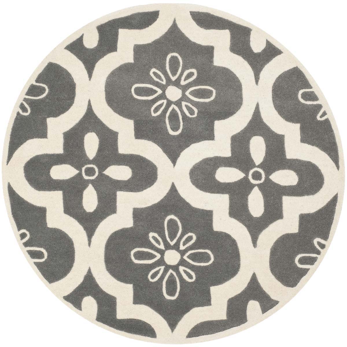 Safavieh Chatham 751 Rug, CHT751 - Dark Grey / Ivory
