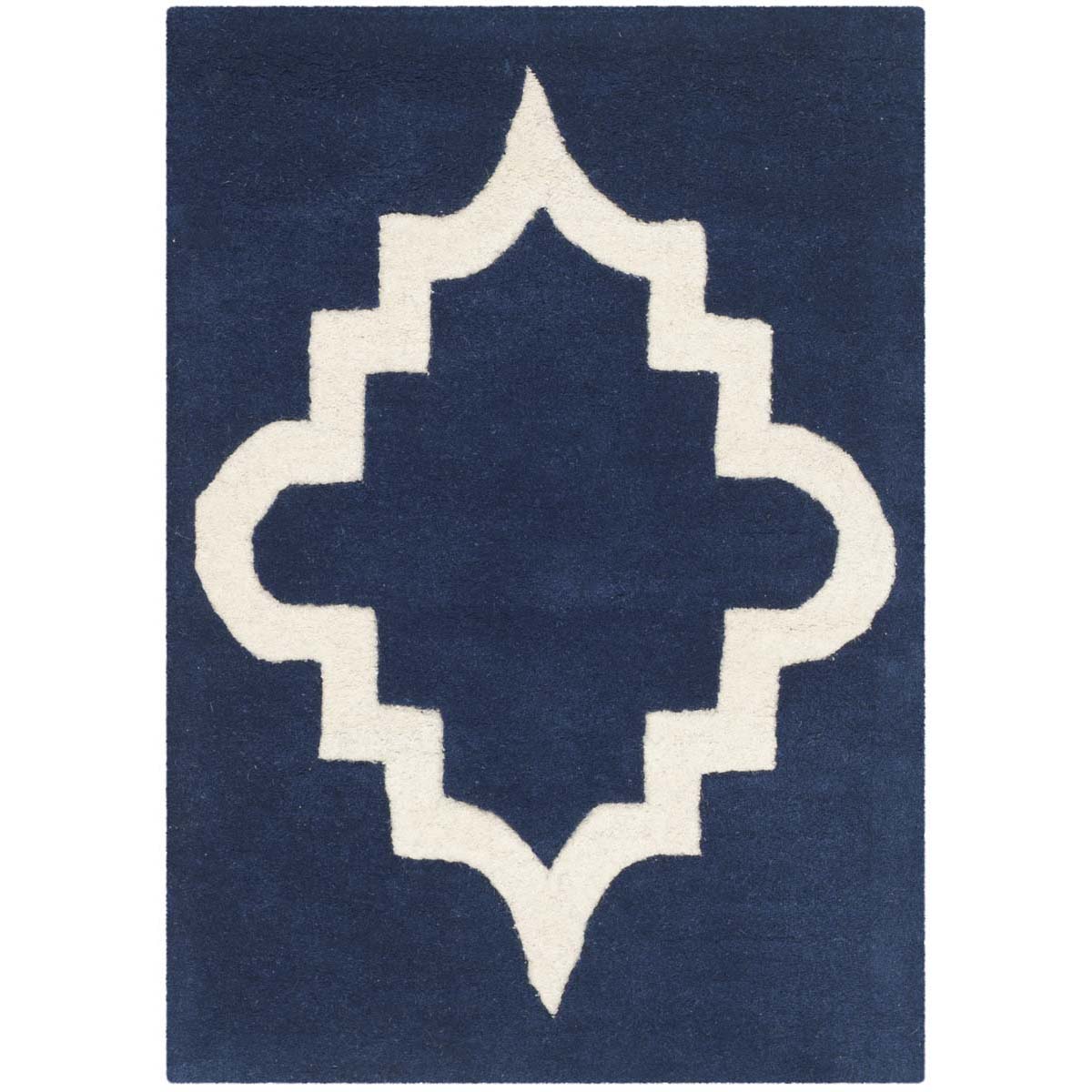 Safavieh Chatham 753 Rug, CHT753 - Dark Blue / Ivory