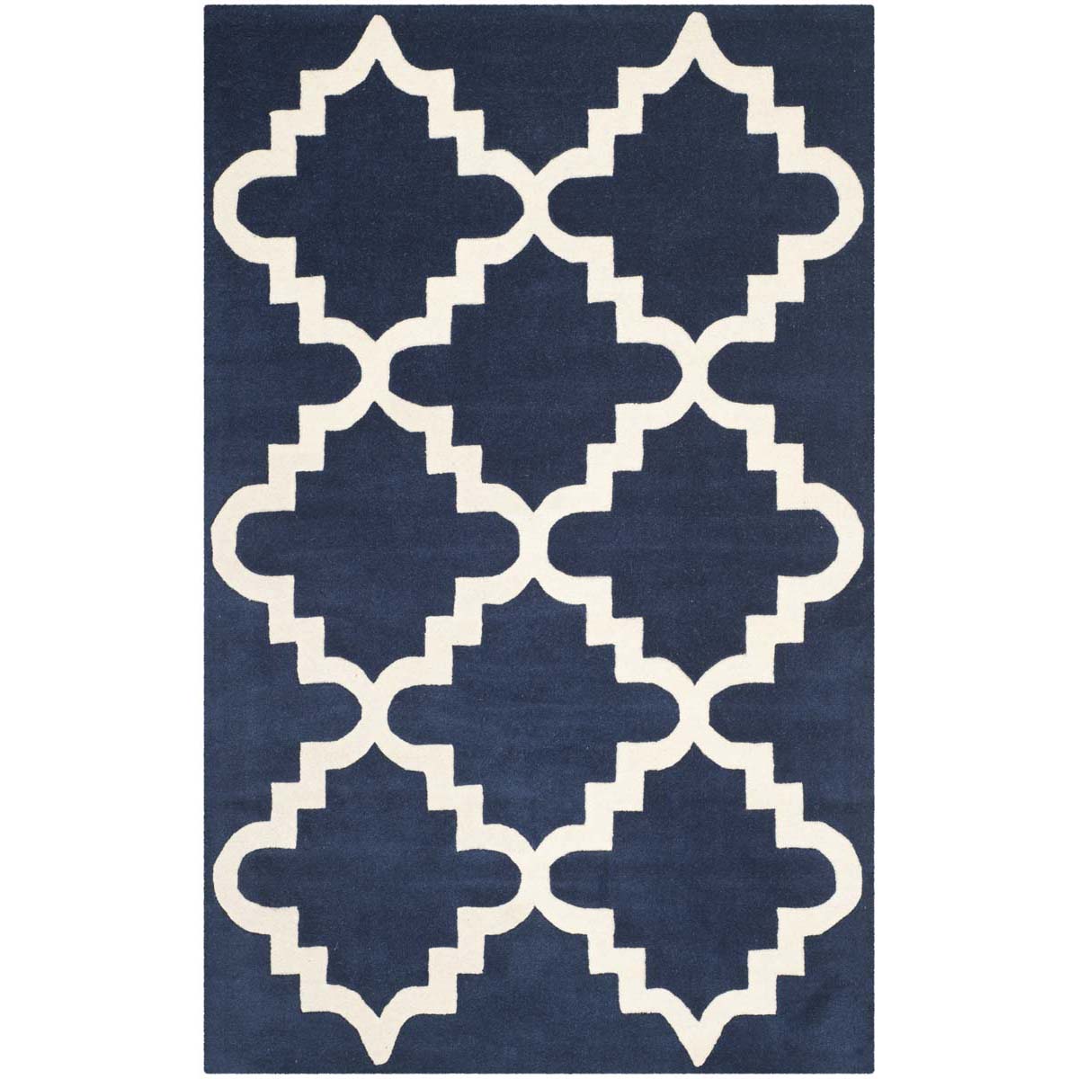 Safavieh Chatham 753 Rug, CHT753 - Dark Blue / Ivory