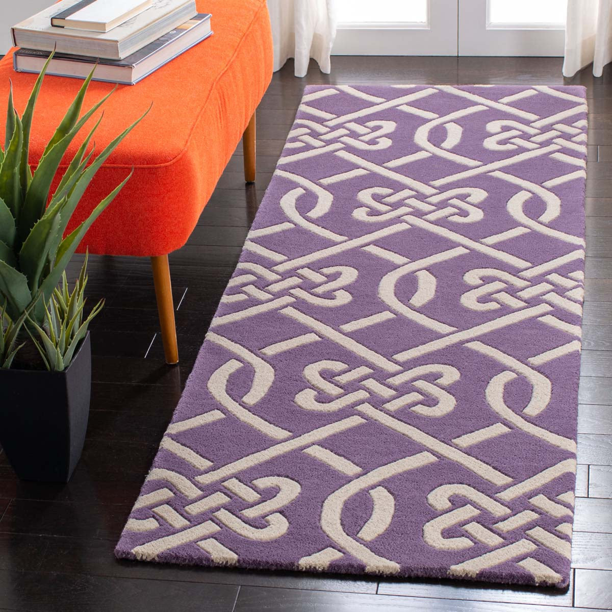Safavieh Chatham 754 Rug, CHT754 - Purple / Ivory