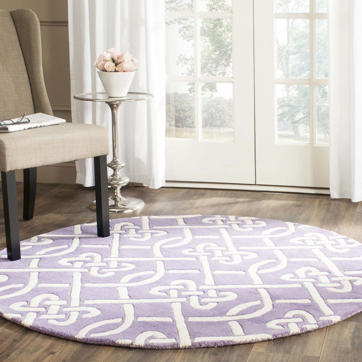Safavieh Chatham 754 Rug, CHT754 - Purple / Ivory