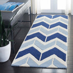 Safavieh Chatham 756 Rug, CHT756 - Dark Blue / Light Blue