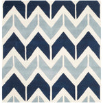 Safavieh Chatham 756 Rug, CHT756 - Dark Blue / Light Blue