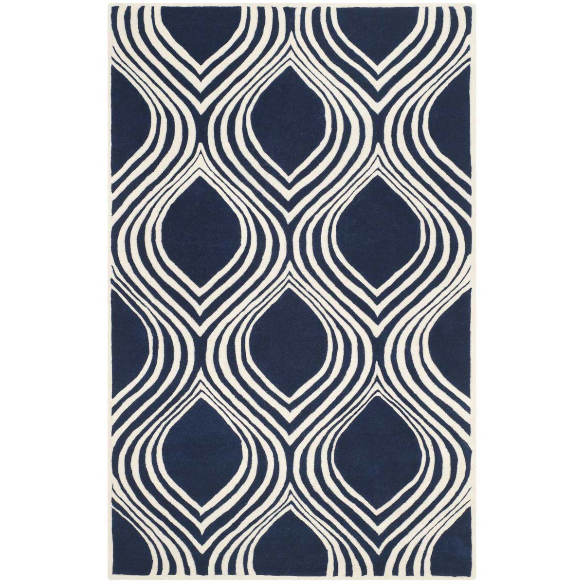 Safavieh Chatham 758 Rug, CHT758 - Dark Blue / Ivory