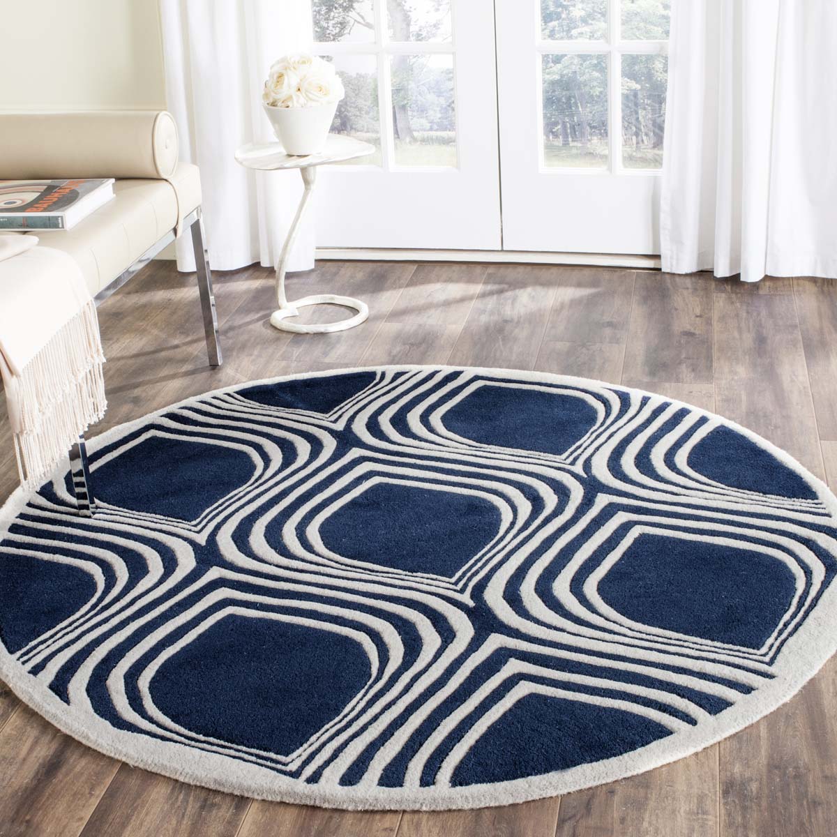 Safavieh Chatham 758 Rug, CHT758 - Dark Blue / Ivory