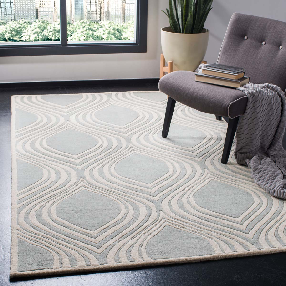 Safavieh Chatham 758 Rug, CHT758 - Grey / Ivory