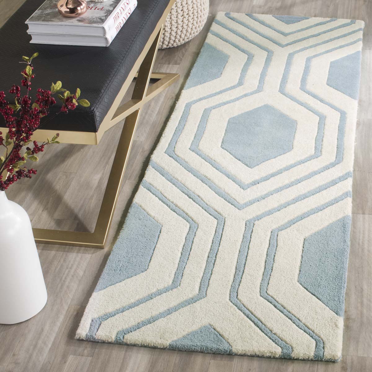 Safavieh Chatham 760 Rug, CHT760 - Blue / Ivory