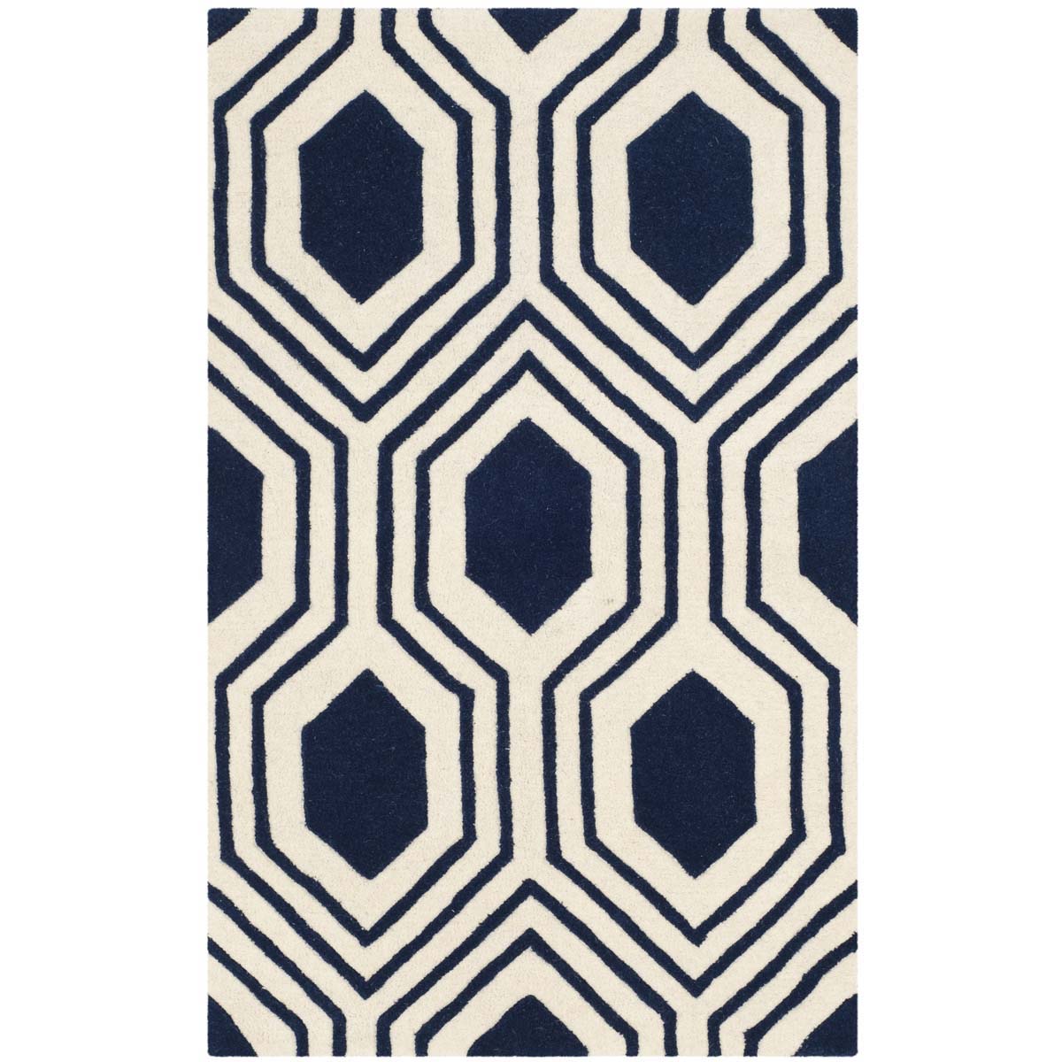 Safavieh Chatham 760 Rug, CHT760 - Dark Blue / Ivory