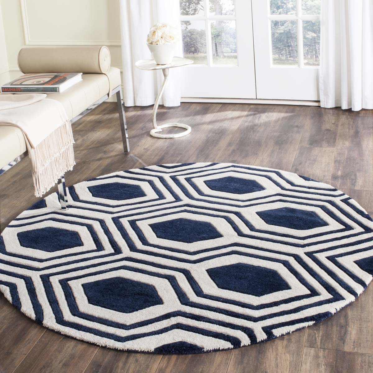 Safavieh Chatham 760 Rug, CHT760 - Dark Blue / Ivory