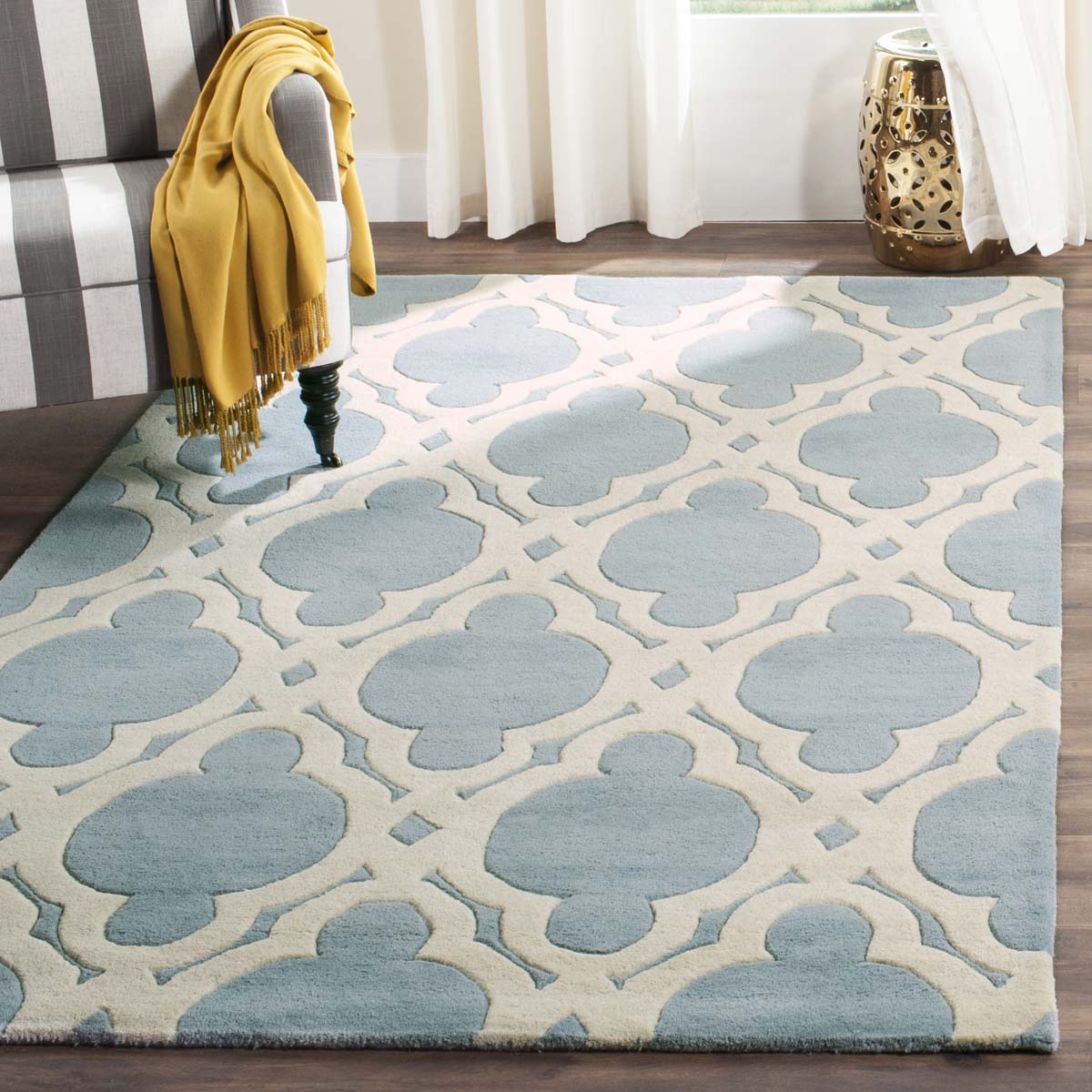 Safavieh Chatham 762 Rug, CHT762 - Blue / Ivory