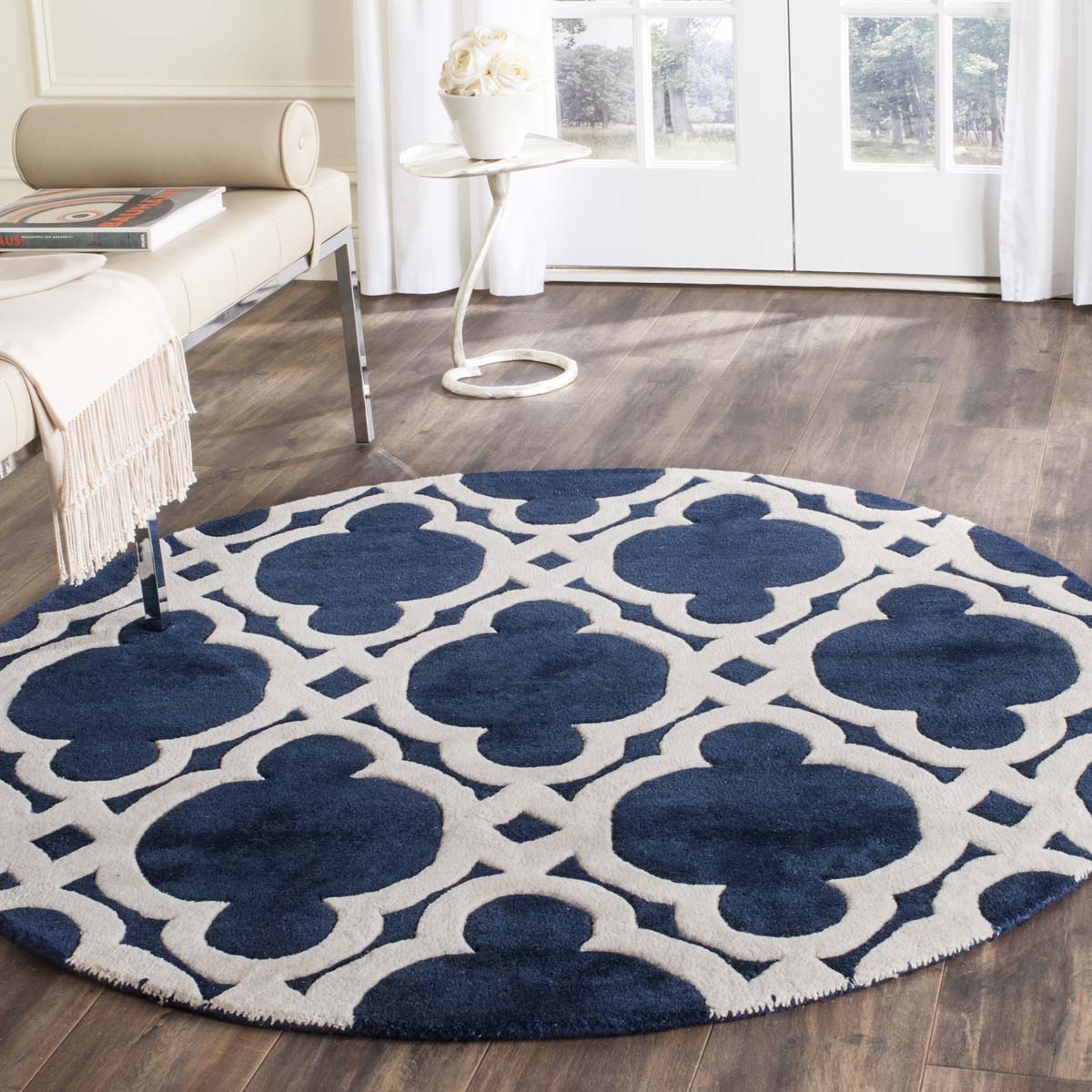 Safavieh Chatham 762 Rug, CHT762 - Dark Blue / Ivory
