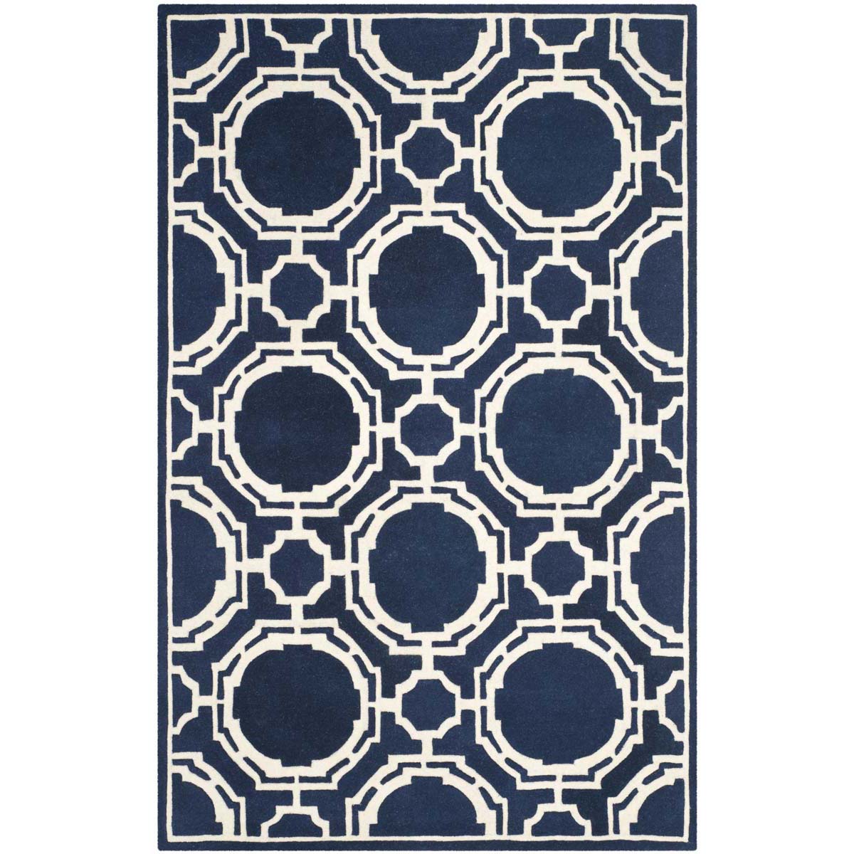 Safavieh Chatham 767 Rug, CHT767 - Dark Blue / Ivory