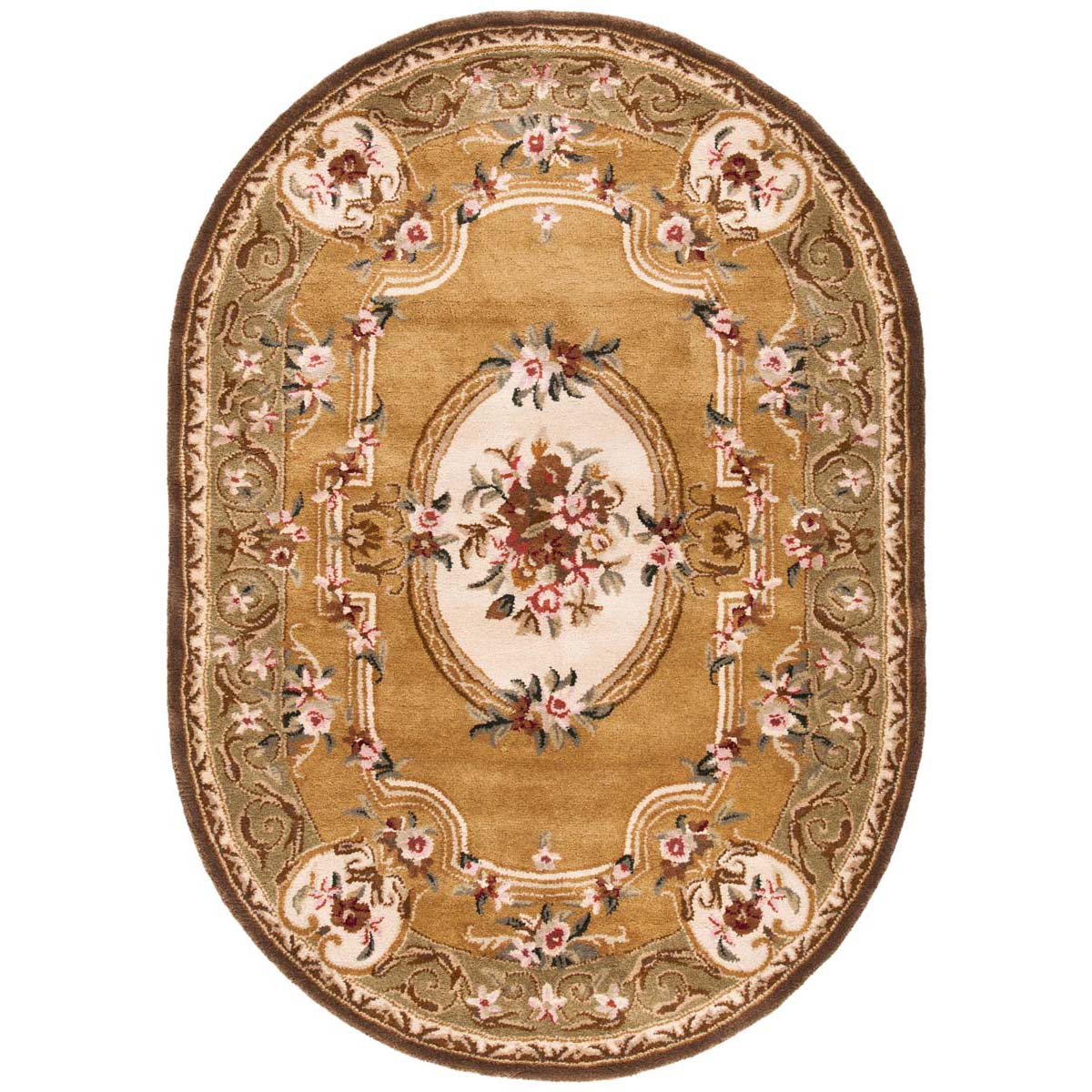 Safavieh Classic 80A Rug, CL280A - Light Gold / Green