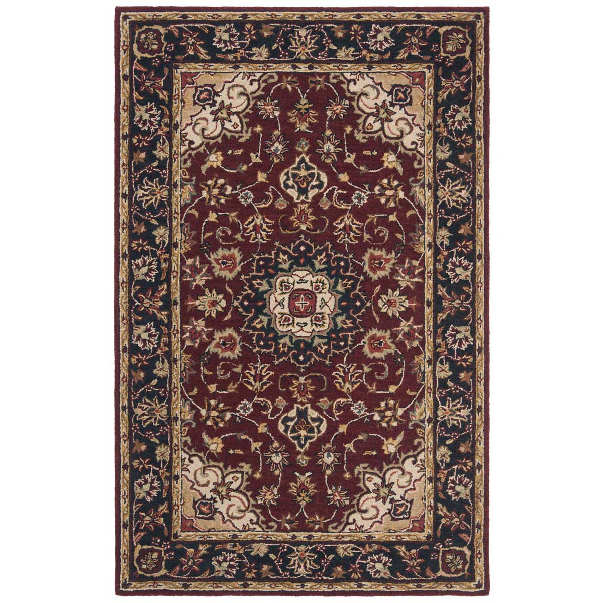 Safavieh Classic 62A Rug, CL362A - Burgundy / Navy