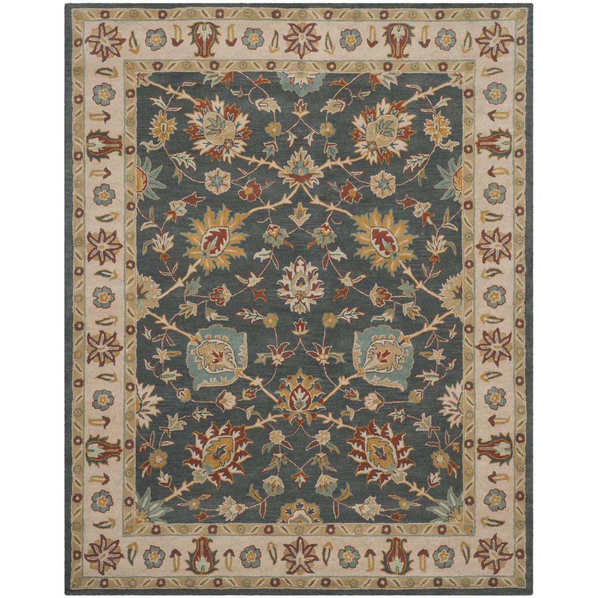 Safavieh Classic 934 Rug, CL934 - Dark Grey / Ivory