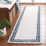 Safavieh Calico Shag 100 Rug, CLC100 - Ivory / Blue