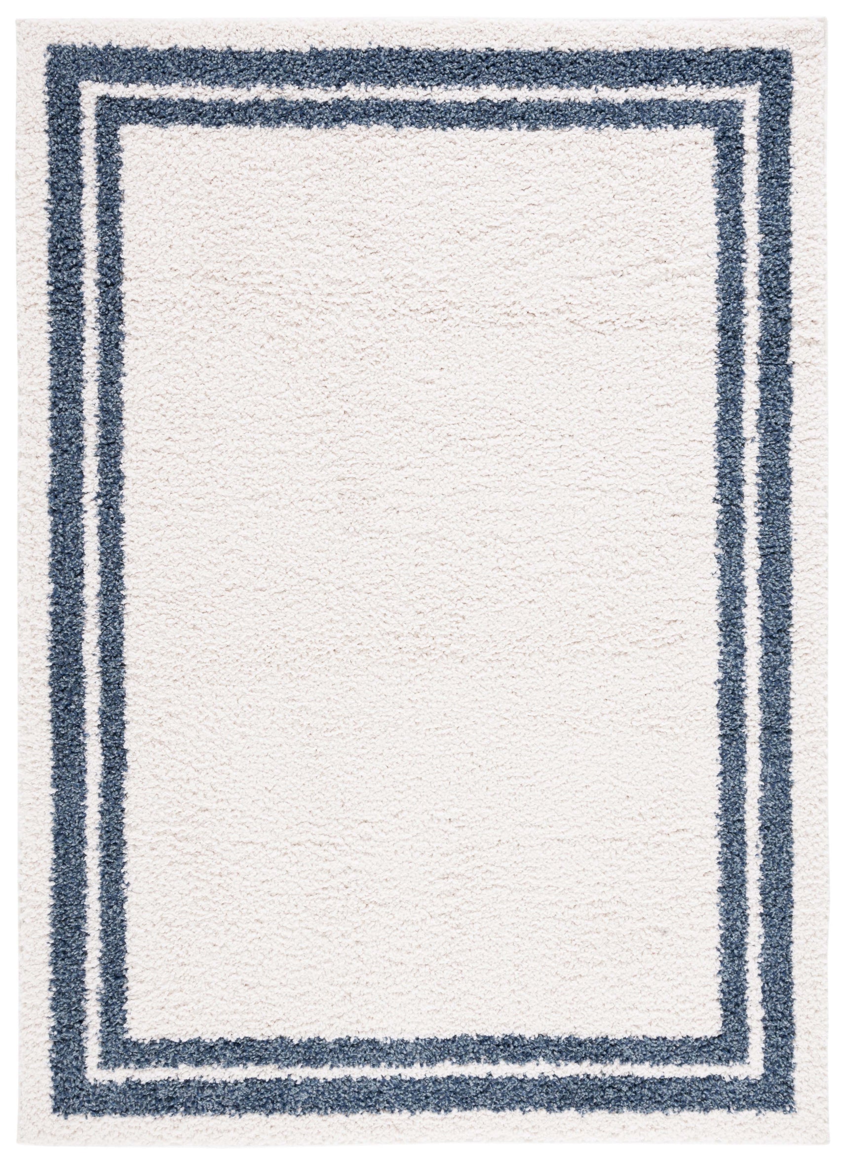 Safavieh Calico Shag 100 Rug, CLC100 - Ivory / Blue