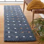 Safavieh Calico Shag 102 Rug, CLC102 - Blue / Ivory