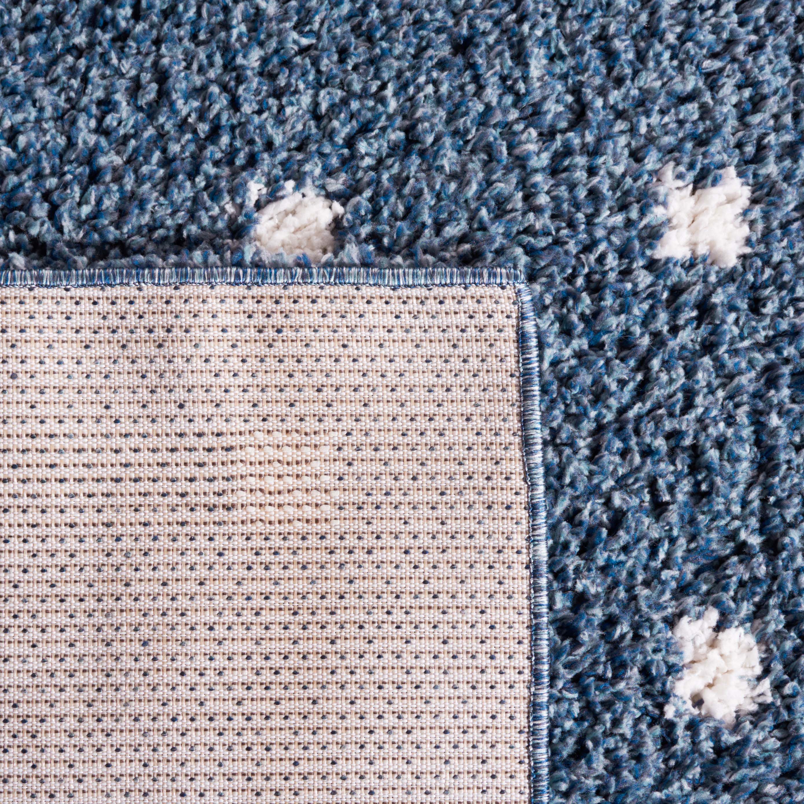 Safavieh Calico Shag 102 Rug, CLC102 - Blue / Ivory