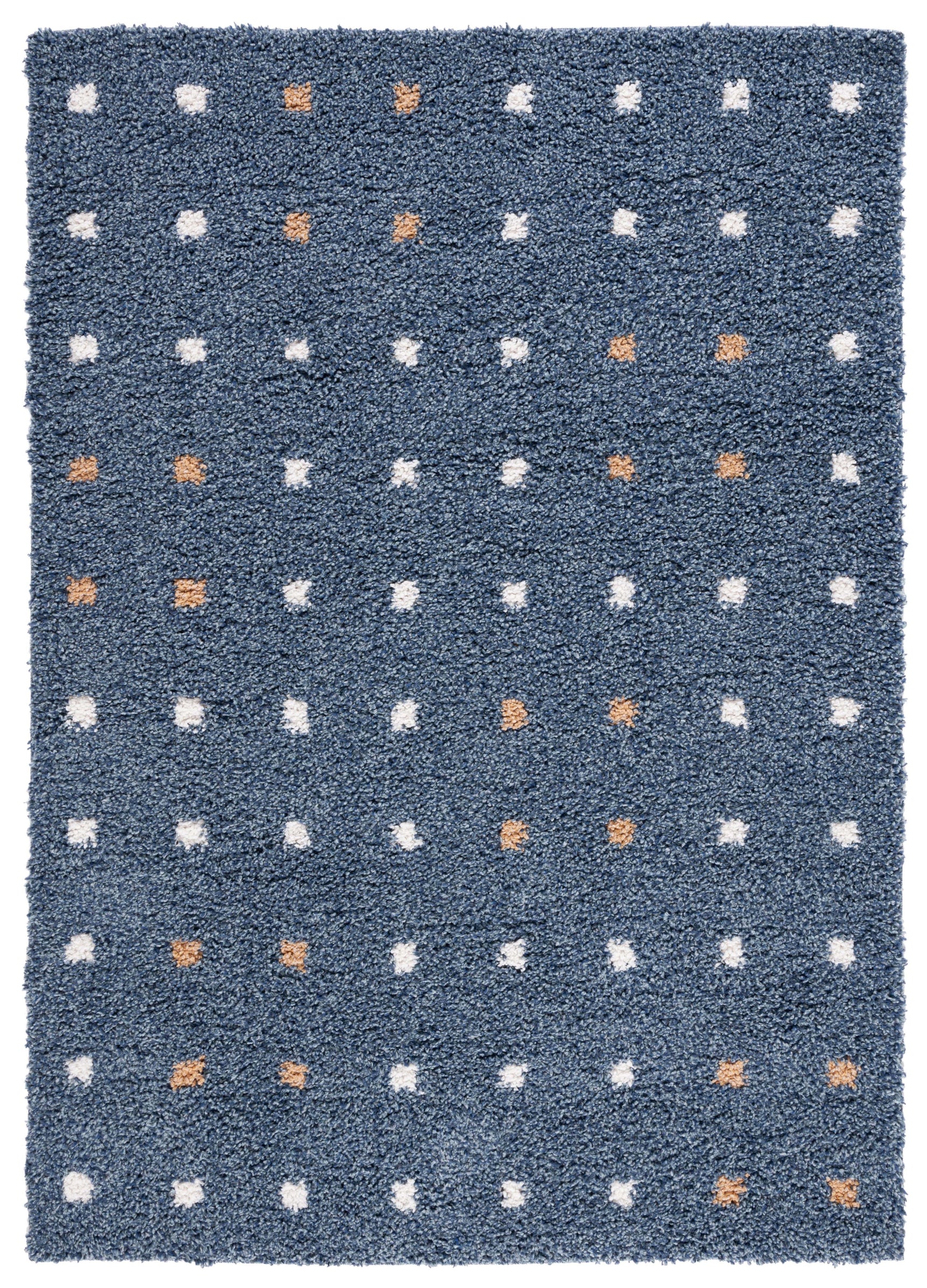 Safavieh Calico Shag 102 Rug, CLC102 - Blue / Ivory
