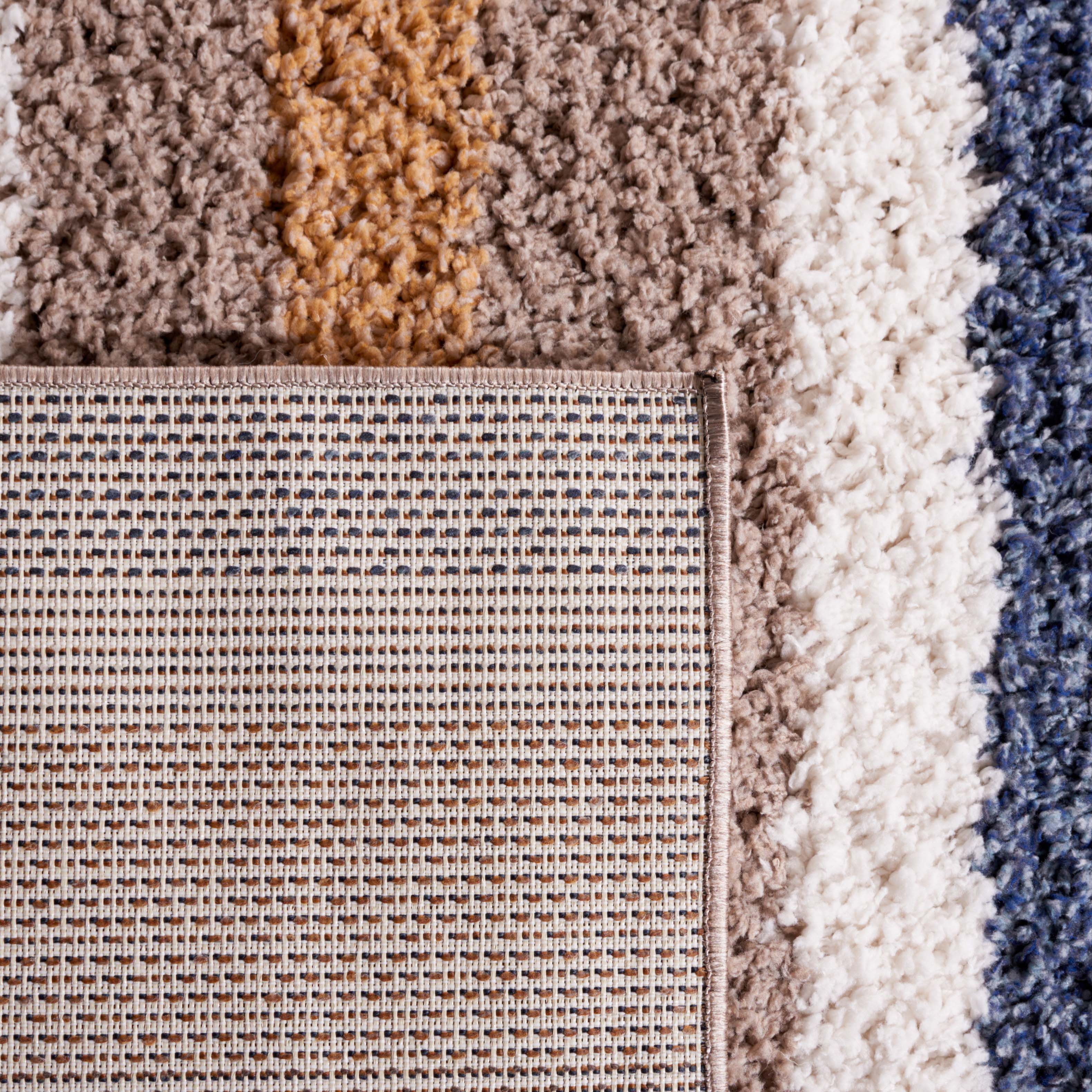 Safavieh Calico Shag 104 Rug, CLC104 - Taupe / Ivory