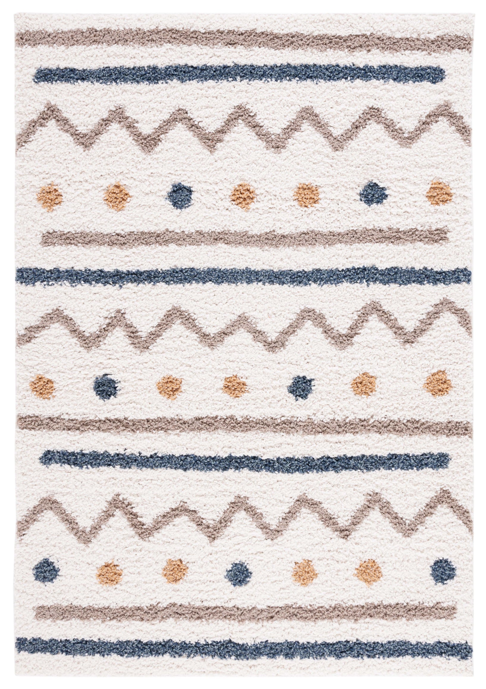 Safavieh Calico Shag 106 Rug, CLC106 - Ivory / Taupe