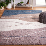 Safavieh Calico Shag 108 Rug, CLC108 - Taupe / Blue
